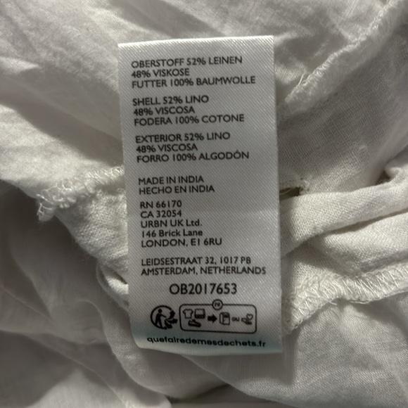 Kimchi Blue Faye Linen Pleated Mini Dress - Picture 7 of 8